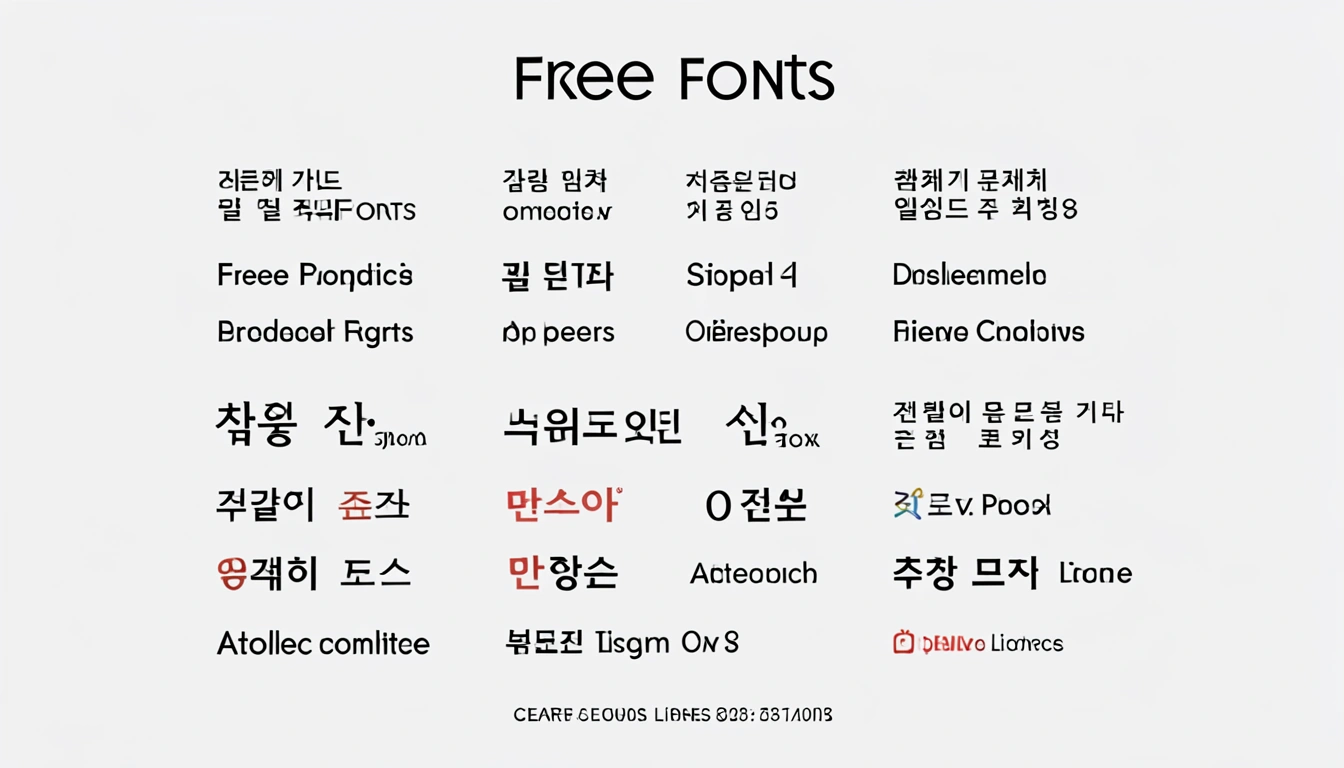 감성 강조: 손글씨 및 레트로 스타일 무료 폰트 활용법