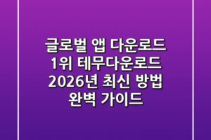 “글로벌 앱 다운로드 1위”, 테무다운로드 2026년 최신 방법 완벽 가이드
