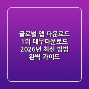 "글로벌 앱 다운로드 1위", 테무다운로드 2026년 최신 방법 완벽 가이드